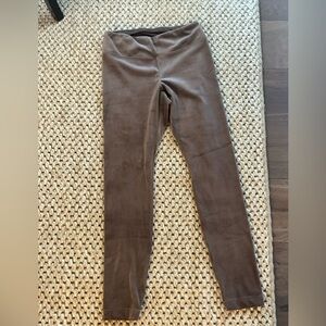 JJill Brown Velour Pull On Leggings - S
